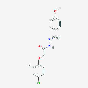 2-(4-chloro-2-methylphenoxy)-N'-(4-methoxybenzylidene)acetohydrazide