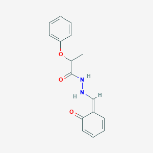 molecular formula C16H16N2O3 B229240 N'-[(Z)-(6-oxocyclohexa-2,4-dien-1-ylidene)methyl]-2-phenoxypropanehydrazide 