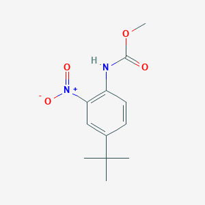 molecular formula C12H16N2O4 B229241 Methyl 4-tert-butyl-2-nitrophenylcarbamate 