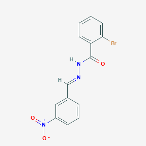 molecular formula C14H10BrN3O3 B229242 2-bromo-N'-(3-nitrobenzylidene)benzohydrazide 