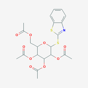 molecular formula C21H23NO9S2 B229243 1,3-benzothiazol-2-yl 2,3,4,6-tetra-O-acetyl-1-thiohexopyranoside 