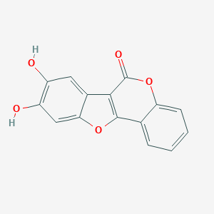 molecular formula C15H8O5 B229244 8,9-dihydroxy-6H-[1]benzofuro[3,2-c]chromen-6-one 