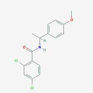 molecular formula C16H15Cl2NO2 B229245 2,4-dichloro-N-[1-(4-methoxyphenyl)ethyl]benzamide 