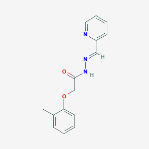molecular formula C15H15N3O2 B229246 2-(2-methylphenoxy)-N'-[(1E)-pyridin-2-ylmethylene]acetohydrazide 