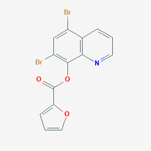 5,7-Dibromo-8-quinolinyl 2-furoate