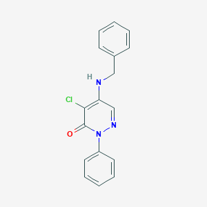 molecular formula C17H14ClN3O B229253 5-(Benzylamino)-4-chloro-2-phenylpyridazine-3(2H)-one 