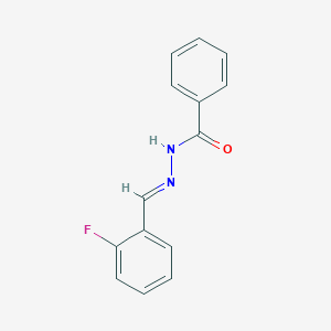 molecular formula C14H11FN2O B229259 N'-(2-fluorobenzylidene)benzohydrazide 