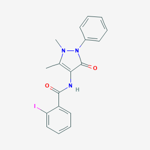 N-(1,5-dimethyl-3-oxo-2-phenyl-2,3-dihydro-1H-pyrazol-4-yl)-2-iodobenzamide