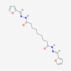 molecular formula C19H24N4O4 B229262 N'~1~,N'~9~-bis(2-furylmethylene)nonanedihydrazide 