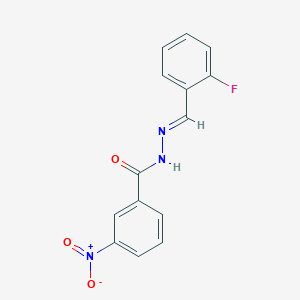 N'-(2-fluorobenzylidene)-3-nitrobenzohydrazide