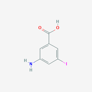 molecular formula C7H6INO2 B022927 3-氨基-5-碘苯甲酸 CAS No. 102153-73-1