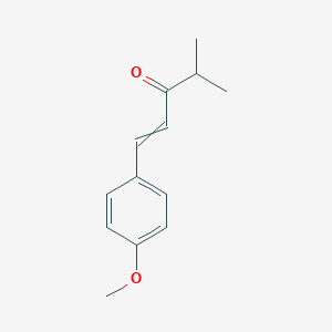 molecular formula C4H9ClHgO B229276 1-戊烯-3-酮，1-(4-甲氧基苯基)-4-甲基- CAS No. 103-13-9