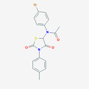 N-(4-Bromo-phenyl)-N-(2,4-dioxo-3-p-tolyl-thiazolidin-5-yl)-acetamide