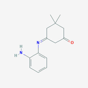 molecular formula C14H18N2O B229289 5-[(2-Aminophenyl)imino]-3,3-dimethylcyclohexanone 