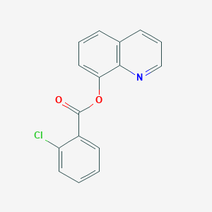 molecular formula C16H10ClNO2 B229302 Quinolin-8-yl 2-chlorobenzoate 