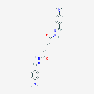 N'~1~,N'~6~-bis{(E)-[4-(dimethylamino)phenyl]methylidene}hexanedihydrazide