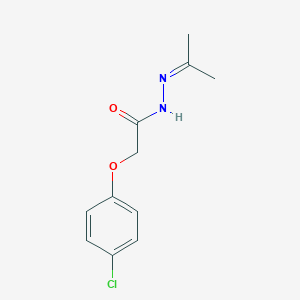 molecular formula C11H13ClN2O2 B229308 2-(4-chlorophenoxy)-N'-(1-methylethylidene)acetohydrazide 
