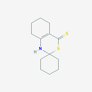 molecular formula C13H19NS2 B229314 5,6,7,8-tetrahydrospiro[3,1-benzothiazine-2,1'-cyclohexane]-4(1H)-thione 