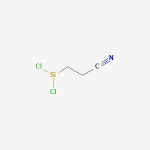 molecular formula C3H4Cl2NSi B229327 Propanenitrile, 3-(dichlorosilyl)- CAS No. 1071-74-5