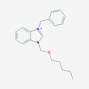 molecular formula C20H25N2O+ B229374 1-[(Pentyloxy)methyl]-3-benzyl-3H-benzimidazol-1-ium 