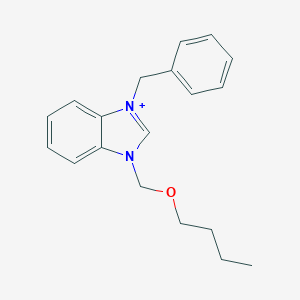 molecular formula C19H23N2O+ B229376 3-benzyl-1-(butoxymethyl)-3H-benzimidazol-1-ium 