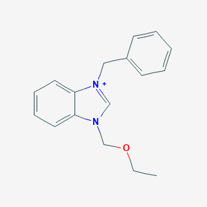molecular formula C17H19N2O+ B229378 1-(Ethoxymethyl)-3-benzyl-3H-benzimidazol-1-ium 