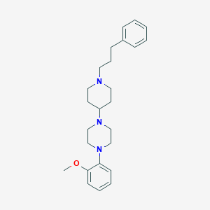 molecular formula C25H35N3O B229399 1-(2-Methoxyphenyl)-4-[1-(3-phenylpropyl)piperidin-4-yl]piperazine 