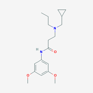 3-[cyclopropylmethyl(propyl)amino]-N-(3,5-dimethoxyphenyl)propanamide