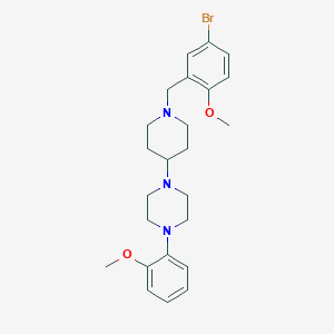 molecular formula C24H32BrN3O2 B229406 1-[1-(5-Bromo-2-methoxybenzyl)piperidin-4-yl]-4-(2-methoxyphenyl)piperazine 