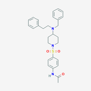 N-[4-({4-[benzyl(2-phenylethyl)amino]-1-piperidinyl}sulfonyl)phenyl]acetamide