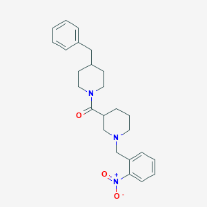 molecular formula C25H31N3O3 B229412 3-[(4-Benzyl-1-piperidinyl)carbonyl]-1-(2-nitrobenzyl)piperidine 