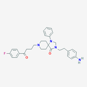 B022942 3-[2-(4-Aminophenyl)ethyl]-8-[4-(4-fluorophenyl)-4-oxobutyl]-1-phenyl-1,3,8-triazaspiro[4.5]decan-4-one CAS No. 93801-18-4