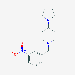 molecular formula C16H23N3O2 B229423 1-(3-Nitrobenzyl)-4-(pyrrolidin-1-yl)piperidine 