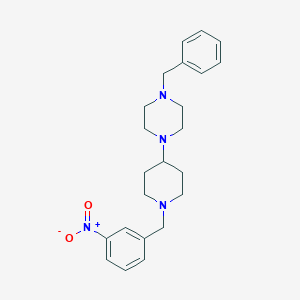 1-Benzyl-4-[1-(3-nitrobenzyl)-4-piperidinyl]piperazine