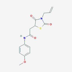 2-[2,4-dioxo-3-(prop-2-en-1-yl)-1,3-thiazolidin-5-yl]-N-(4-methoxyphenyl)acetamide