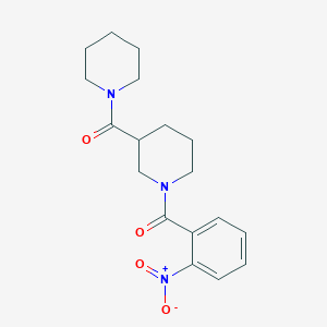 molecular formula C18H23N3O4 B229467 1-(2-Nitrobenzoyl)-3-(1-piperidinylcarbonyl)piperidine 