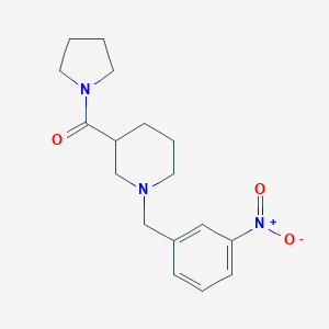 molecular formula C17H23N3O3 B229470 [1-(3-Nitrobenzyl)piperidin-3-yl](pyrrolidin-1-yl)methanone 