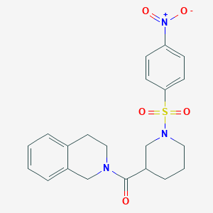 3,4-dihydroisoquinolin-2(1H)-yl{1-[(4-nitrophenyl)sulfonyl]piperidin-3-yl}methanone