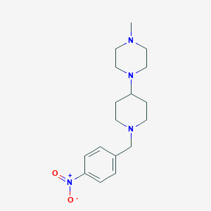 molecular formula C17H26N4O2 B229477 1-Methyl-4-[1-(4-nitrobenzyl)-4-piperidinyl]piperazine 