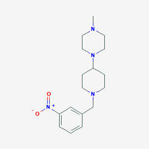 molecular formula C17H26N4O2 B229478 1-Methyl-4-[1-(3-nitrobenzyl)piperidin-4-yl]piperazine 