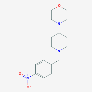 molecular formula C16H23N3O3 B229482 4-[1-(4-Nitrobenzyl)piperidin-4-yl]morpholine 