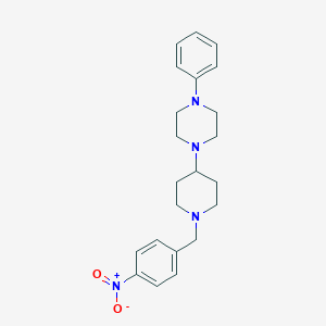 molecular formula C22H28N4O2 B229483 1-[1-(4-Nitrobenzyl)-4-piperidinyl]-4-phenylpiperazine 