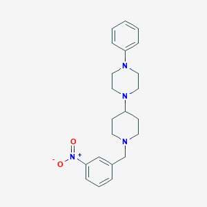 molecular formula C22H28N4O2 B229484 1-[1-(3-Nitrobenzyl)-4-piperidinyl]-4-phenylpiperazine 