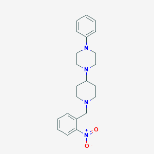 molecular formula C22H28N4O2 B229485 1-[1-(2-Nitrobenzyl)-4-piperidinyl]-4-phenylpiperazine 