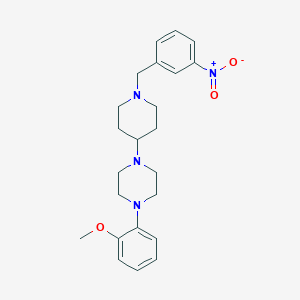 molecular formula C23H30N4O3 B229487 1-(2-Methoxyphenyl)-4-[1-(3-nitrobenzyl)-4-piperidinyl]piperazine 