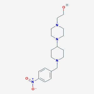 molecular formula C18H28N4O3 B229488 2-{4-[1-(4-Nitrobenzyl)-4-piperidinyl]-1-piperazinyl}ethanol 