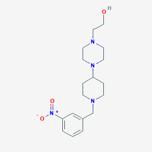 molecular formula C18H28N4O3 B229489 2-{4-[1-(3-Nitrobenzyl)piperidin-4-yl]piperazin-1-yl}ethanol 