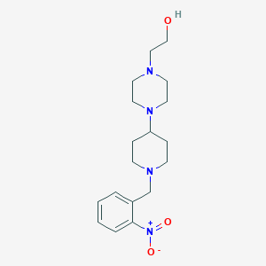 2-{4-[1-(2-Nitrobenzyl)piperidin-4-yl]piperazin-1-yl}ethanol