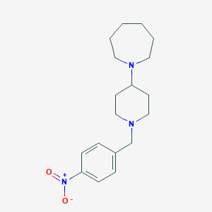 molecular formula C18H27N3O2 B229492 1-[1-(4-Nitrobenzyl)-4-piperidinyl]azepane 