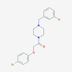 molecular formula C19H20Br2N2O2 B229495 1-(3-Bromobenzyl)-4-[(4-bromophenoxy)acetyl]piperazine 